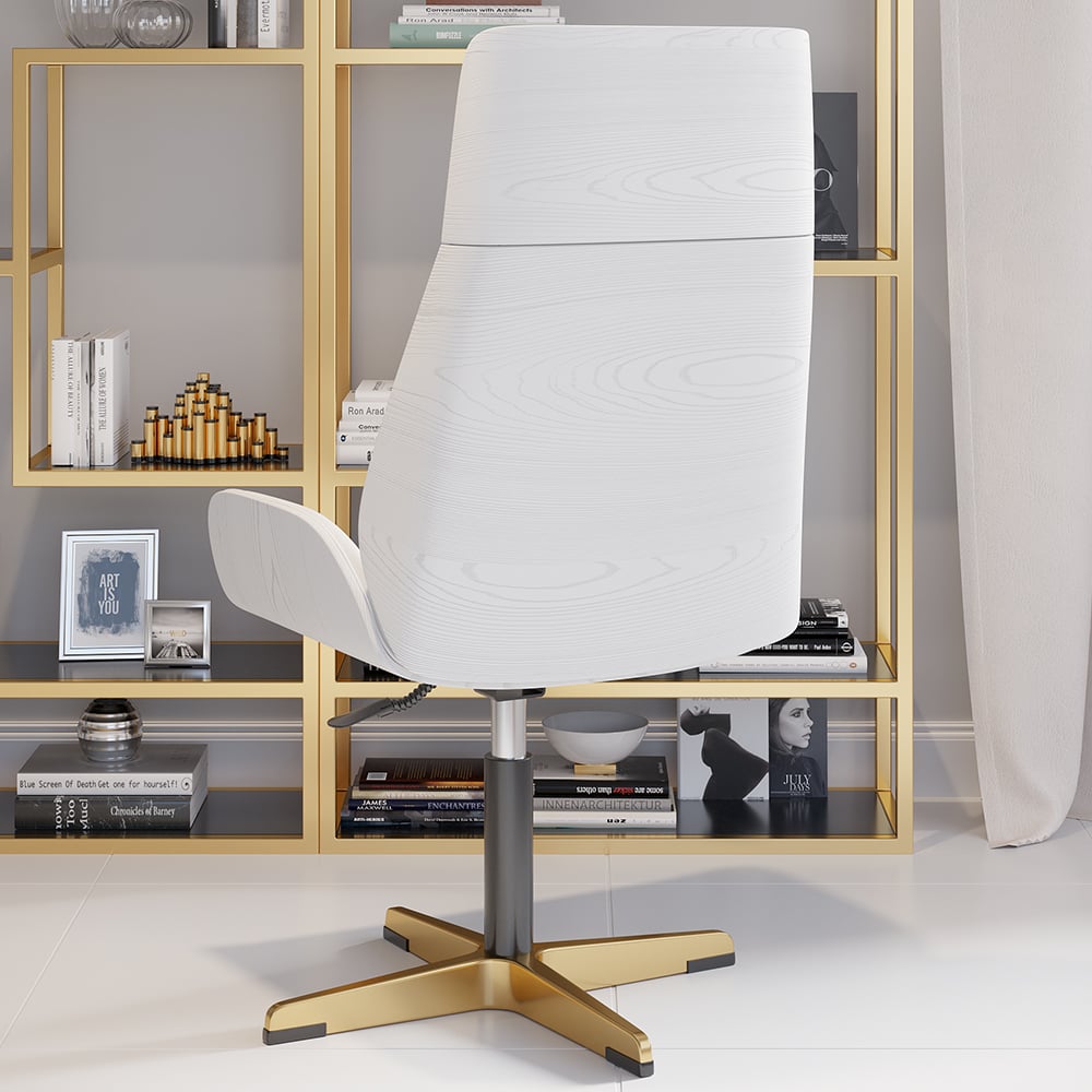 HMR - Modern Home Office Chair with Upholstered High Back