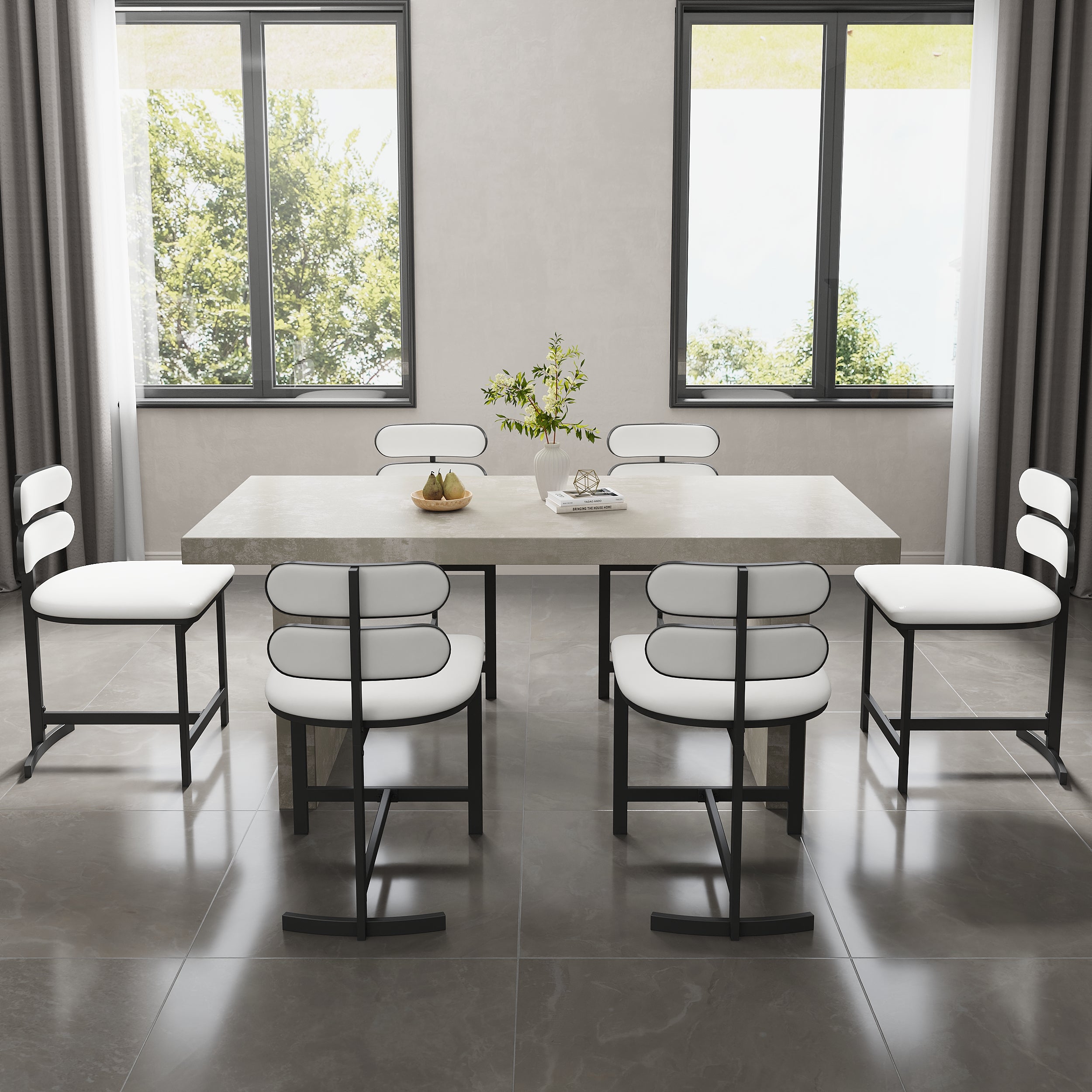 HMR - Dining Set 70.9" Farmhouse Dining Table