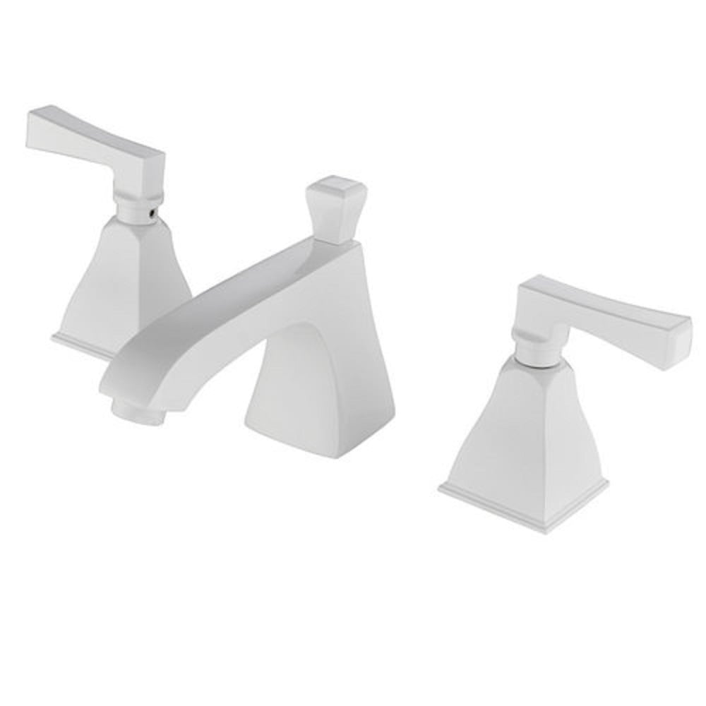 HMR - Modern Widespread Chrome Bathroom Sink Faucet Double Handle Solid Brass