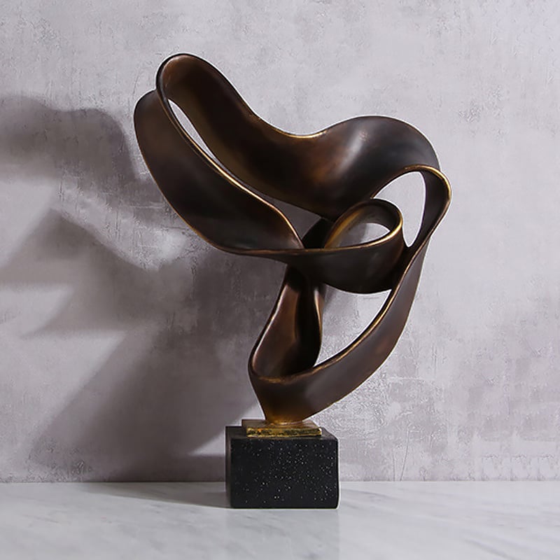 HMR - Industrial Resin Abstract Sculpture Home Decorative Figurine Desk Art Decor