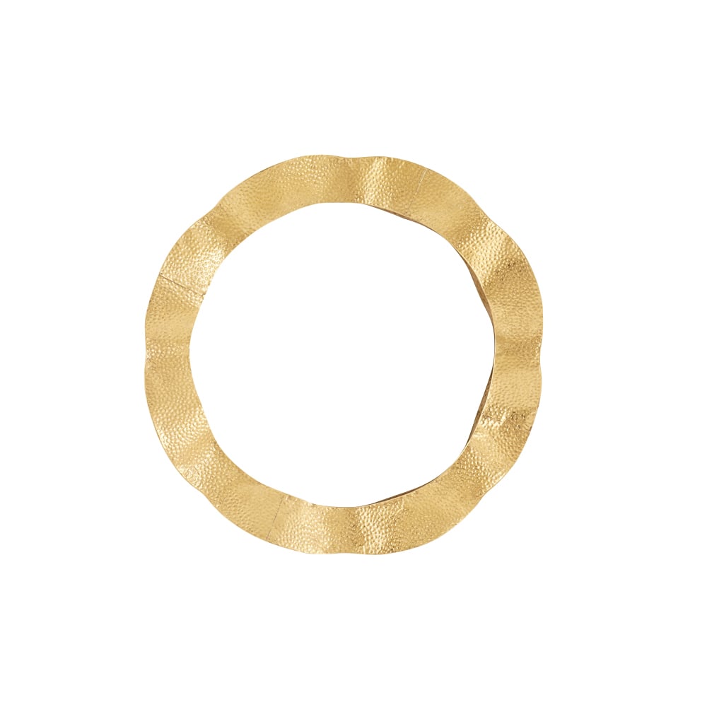 HMR - 24" Large Glam Gold Round Wall Mirror Decor Art for Living Room Bedroom