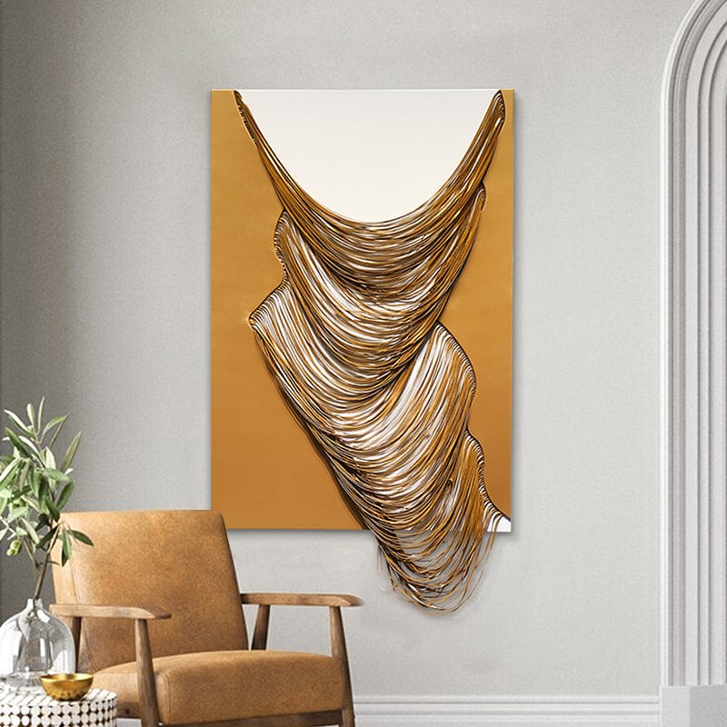 HMR - 3D Modern Geometric Abstract Wood Wall Decor Art for Living Room Bedroom