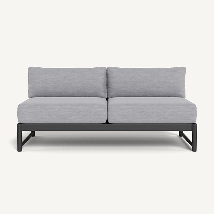 Harbour - Breeze Xl Aluminum 2 Seat Armless Sofa