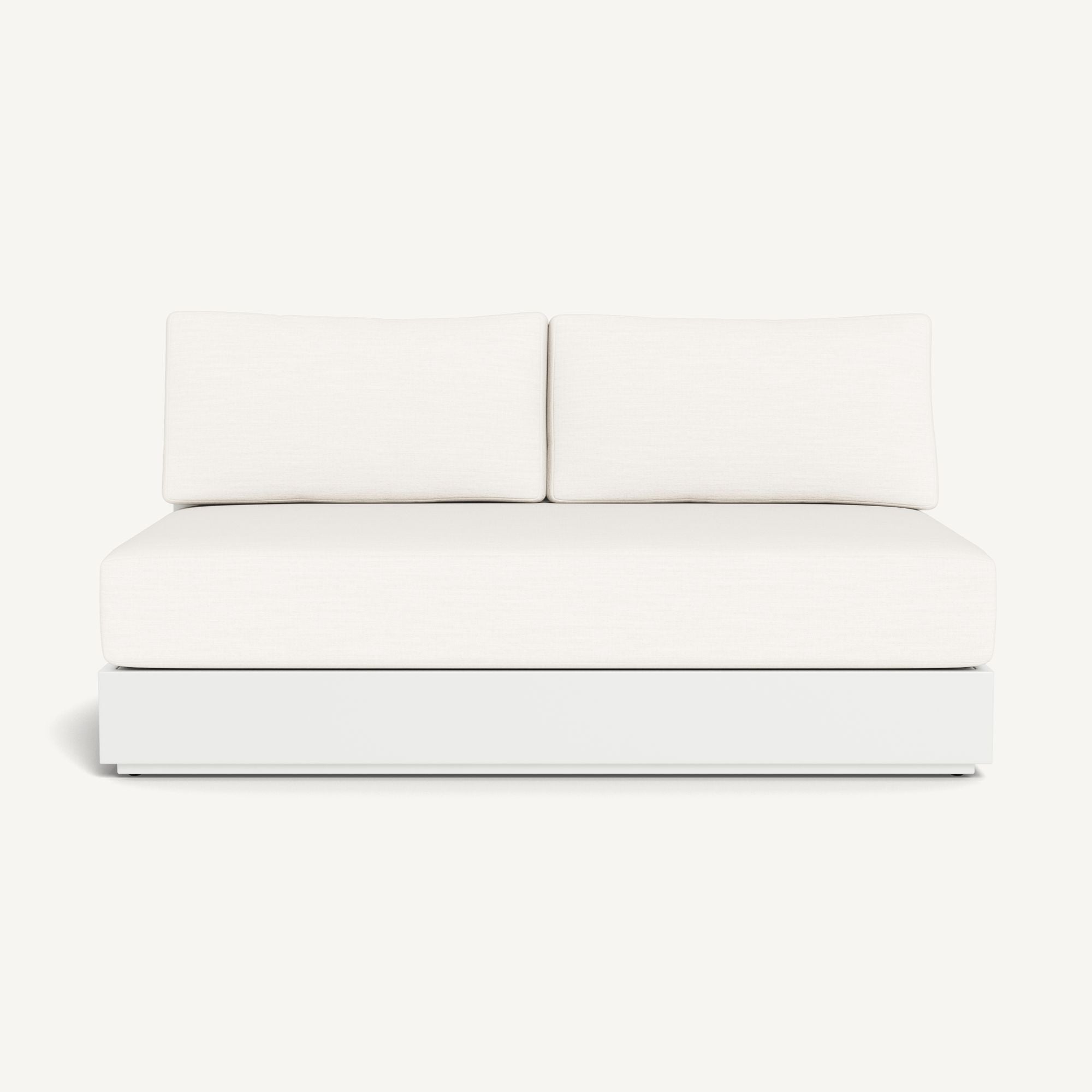 Harbour - Hayman Aluminum 2 Seat Armless Sofa