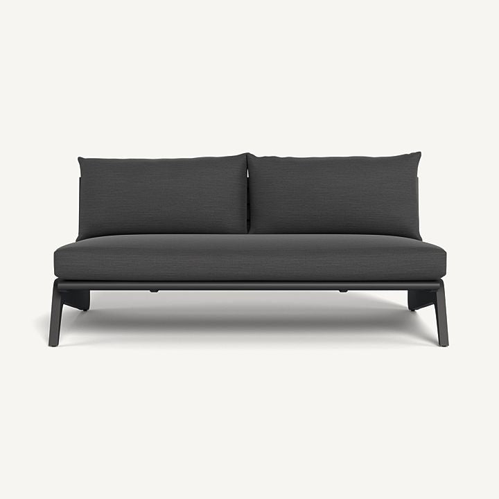 Harbour - Mlb Aluminum 2 Seat Armless Sofa