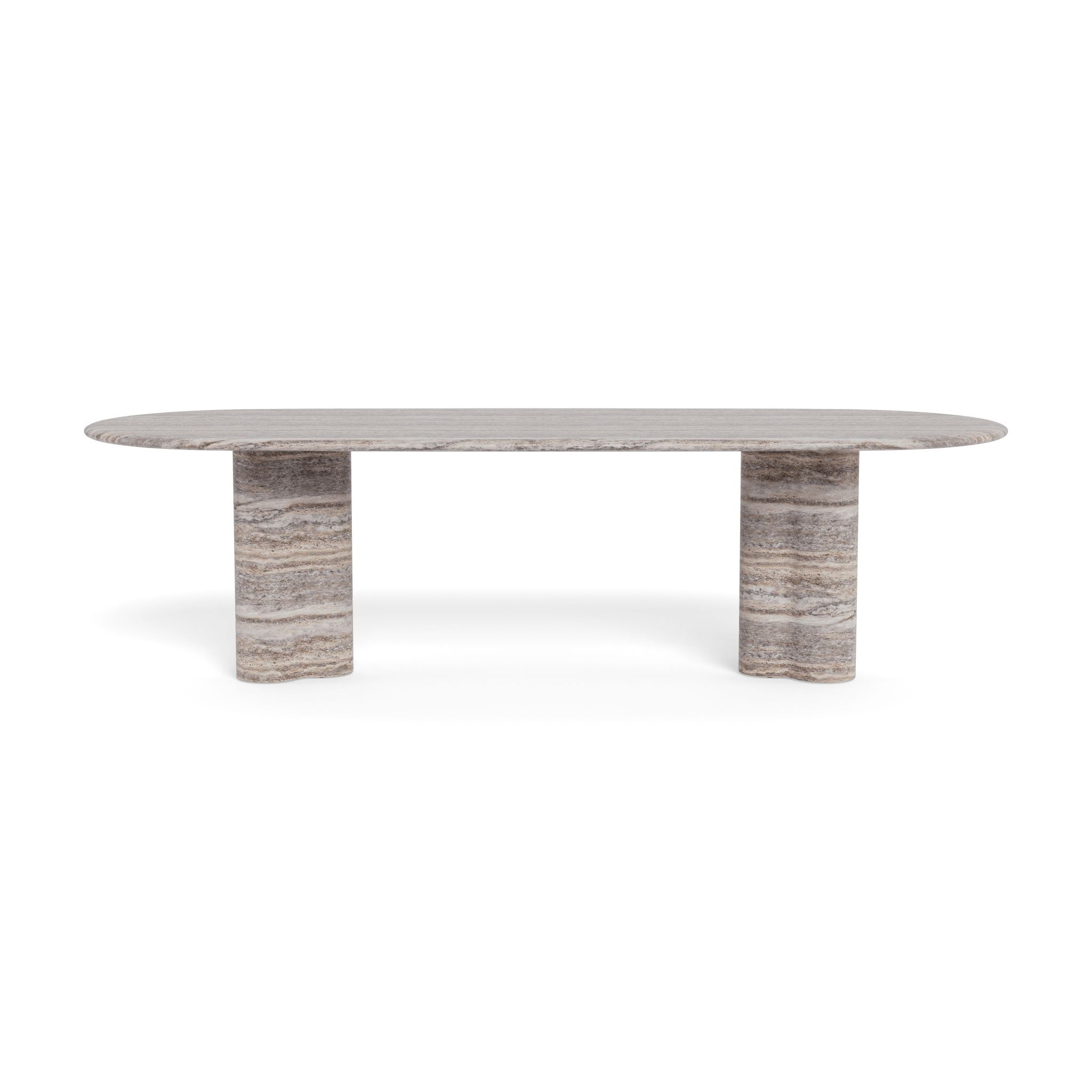 Harbour - Porto Travertine Pill Dining Table 108"
