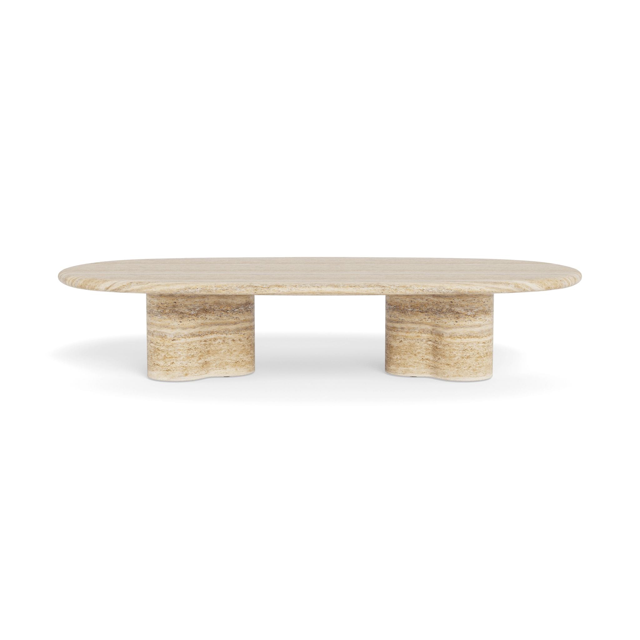 Harbour - Porto Travertine Pill Coffee Table