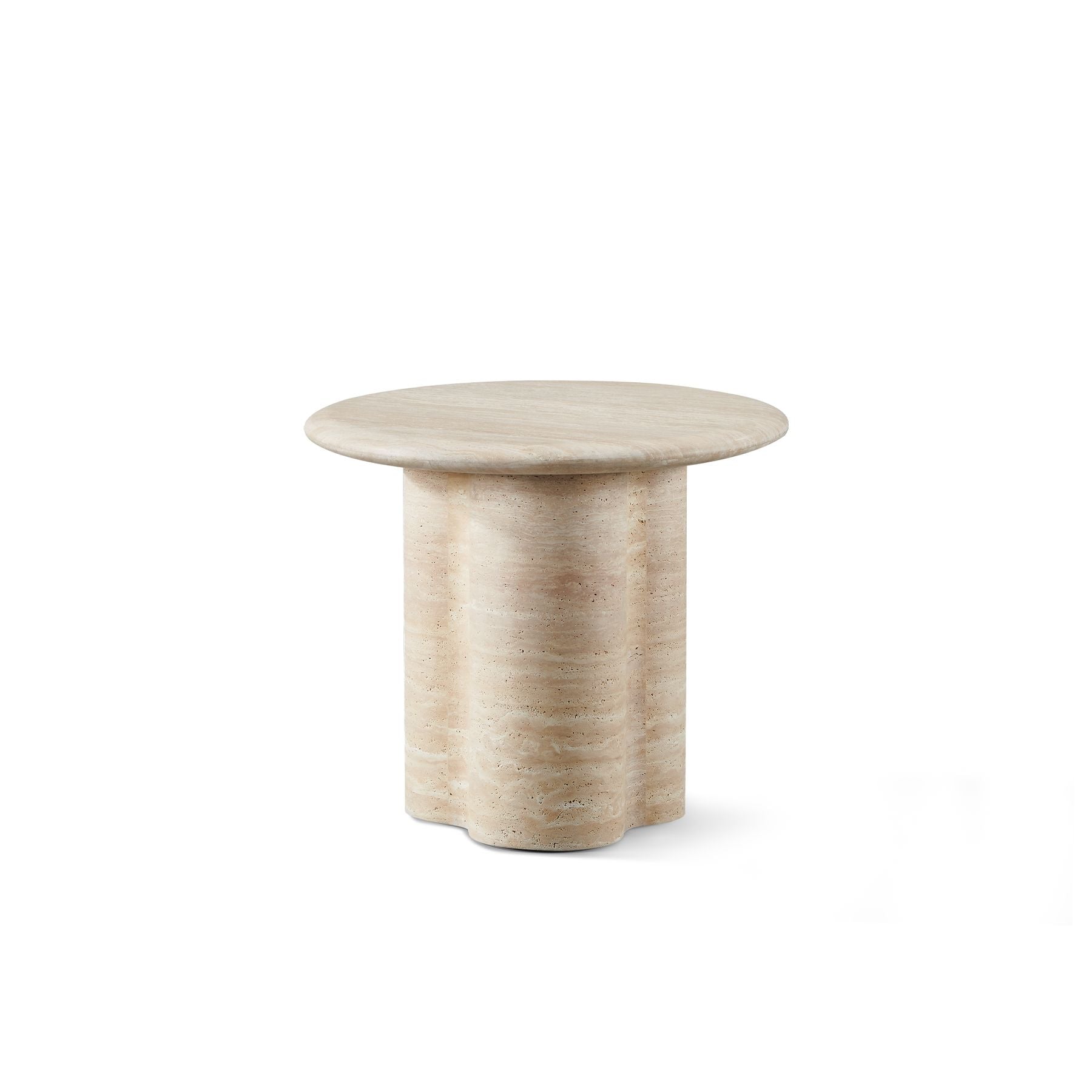 Harbour - Porto Travertine Round Side Table