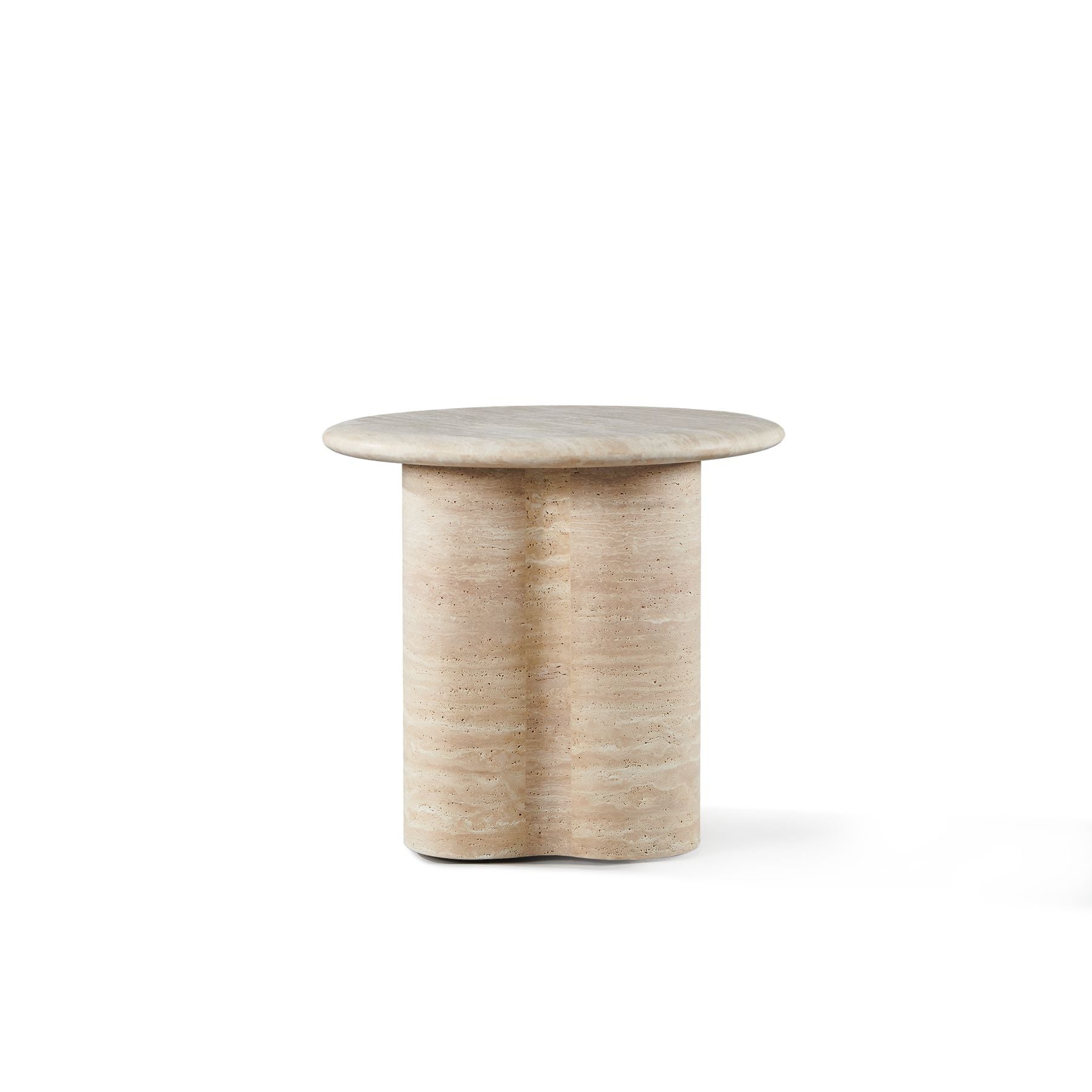 Harbour - Porto Travertine Round Side Table