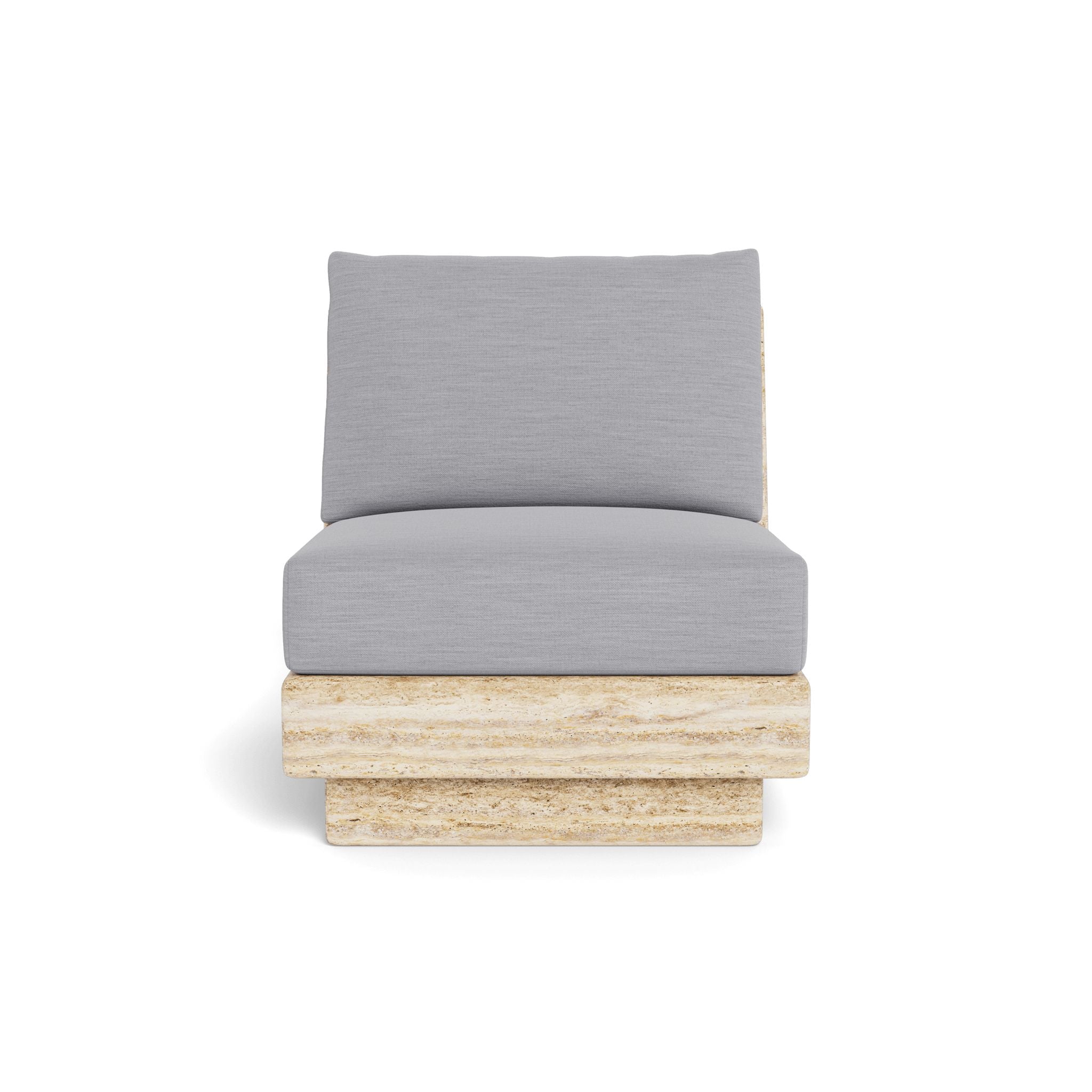 Harbour - Tulum Travertine Armless Lounge Chair