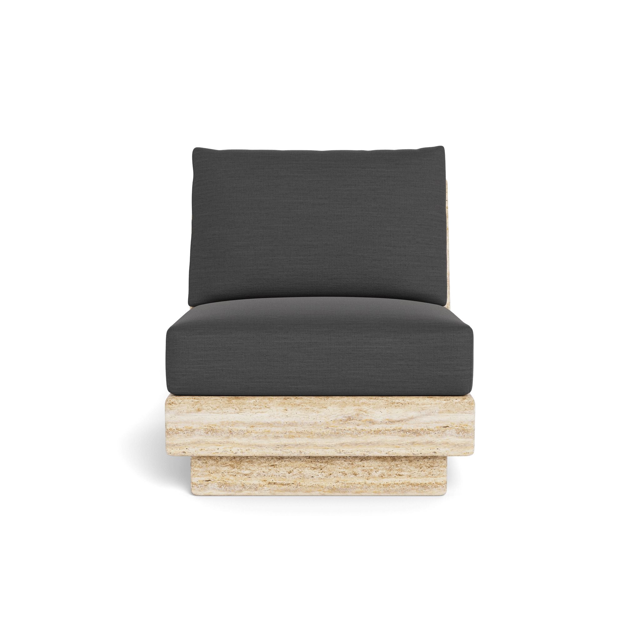 Harbour - Tulum Travertine Armless Lounge Chair