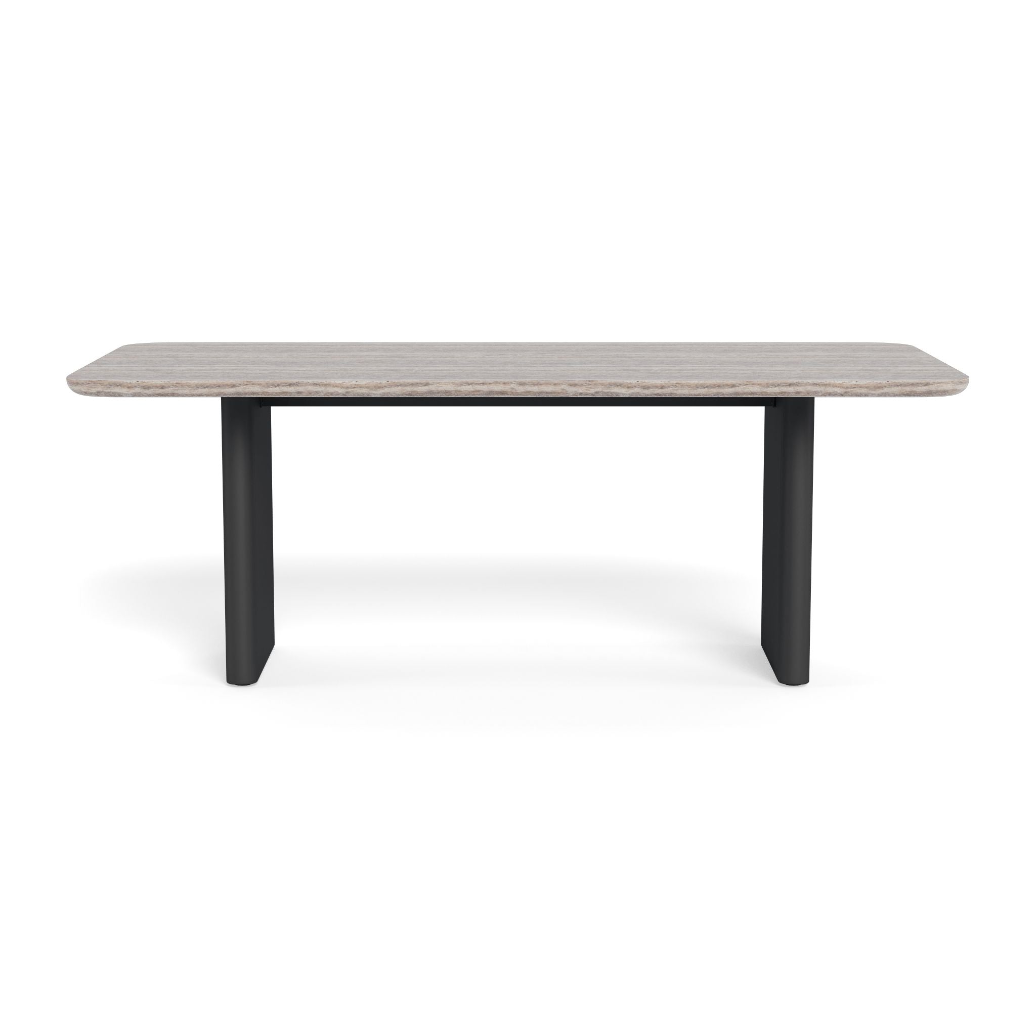 Harbour - Victoria Aluminum Stone Dining Table 81"