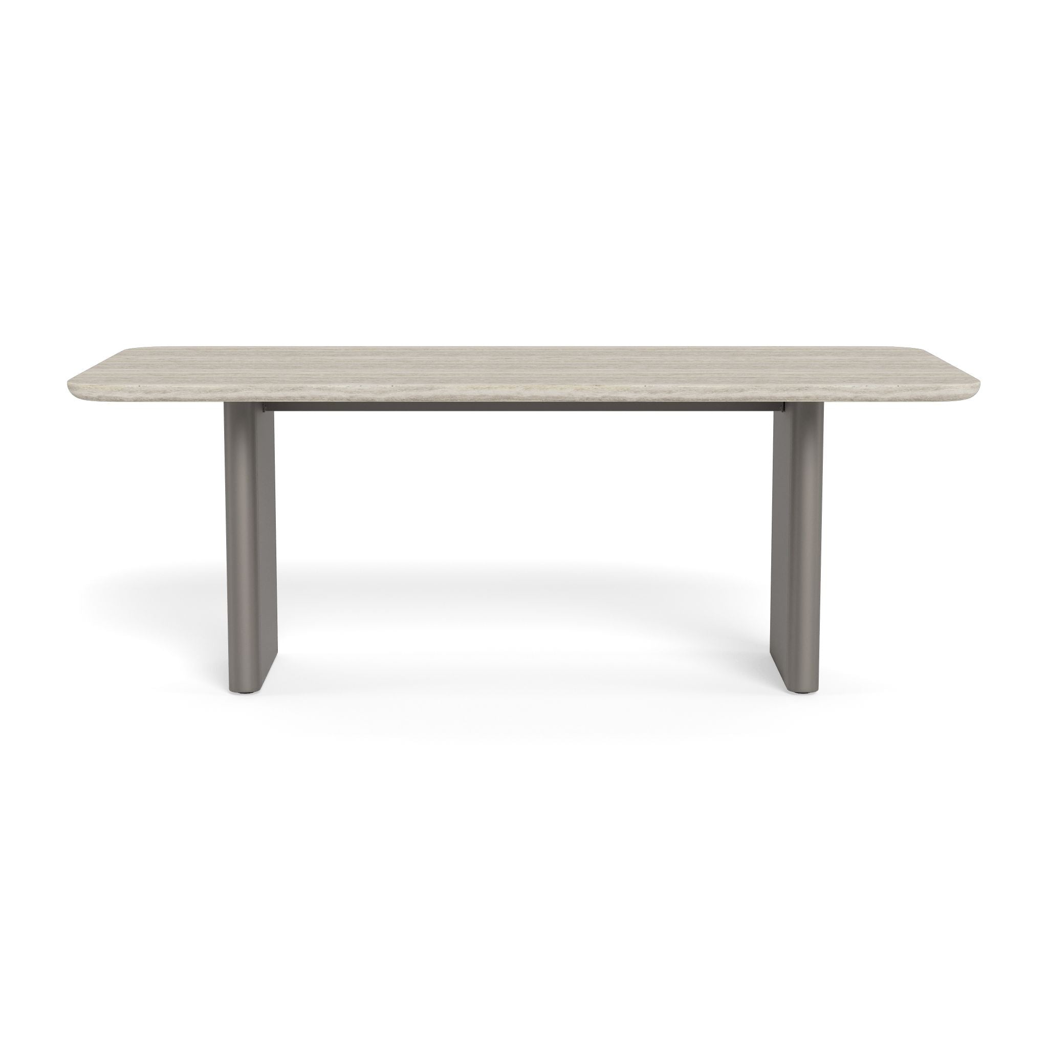 Harbour - Victoria Aluminum Stone Dining Table 81"