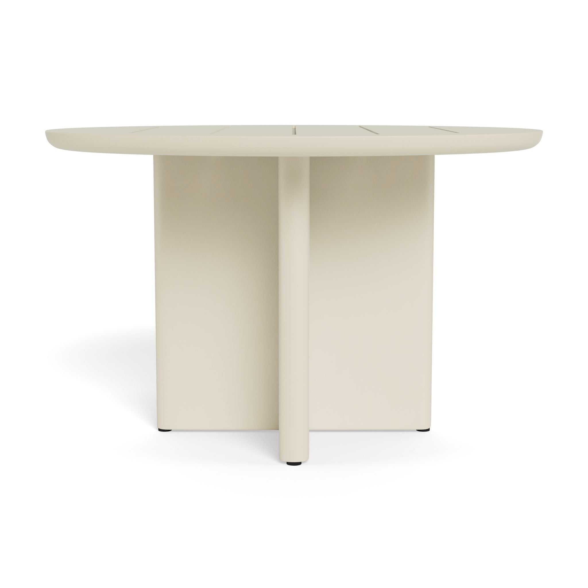 Harbour - Victoria Aluminum Slatted Round Dining Table 48"