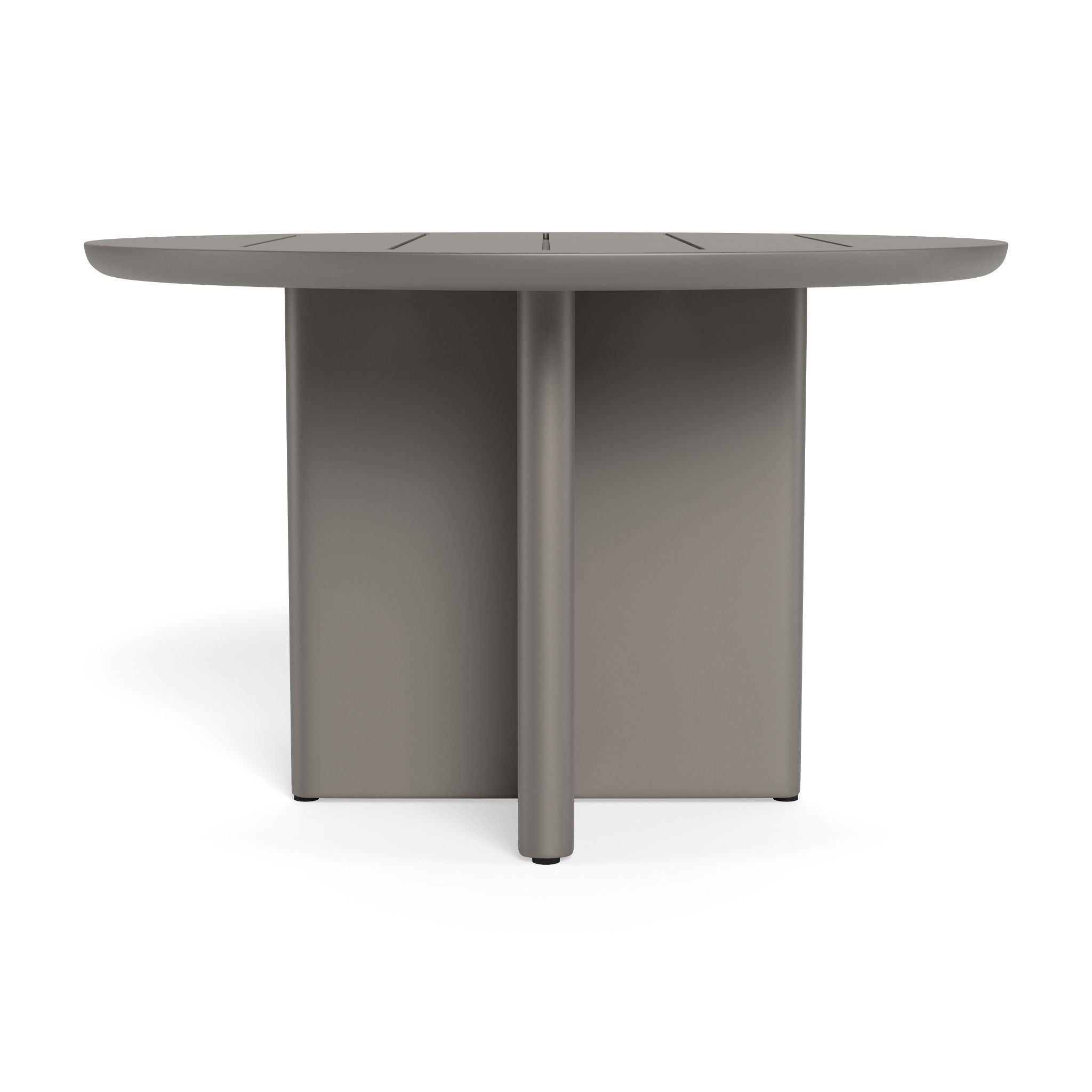 Harbour - Victoria Aluminum Slatted Round Dining Table 48"