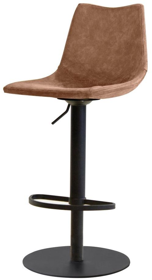 Mobital - Derby Hydraulic Stool in Tan, Leatherette
