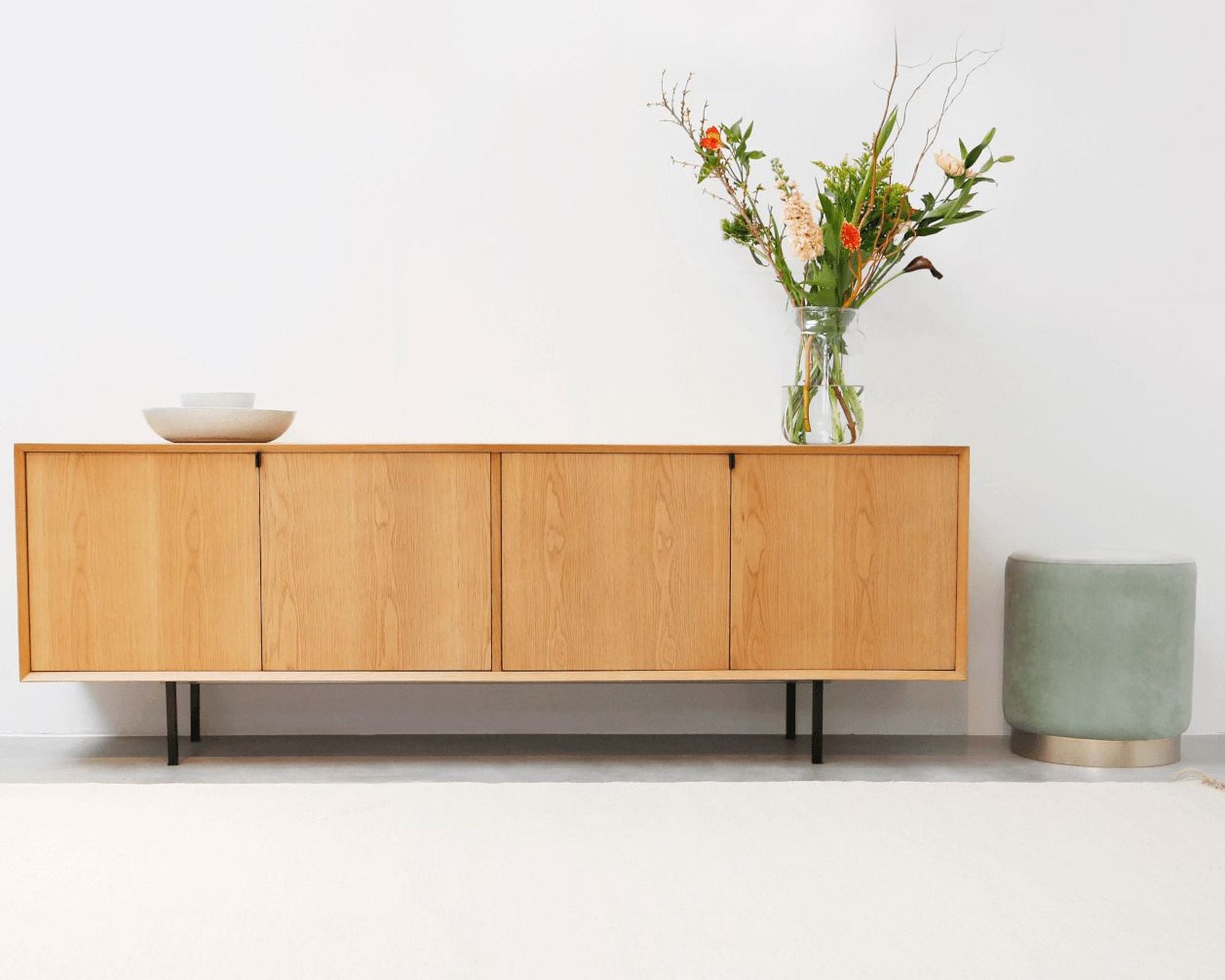 Mobital - Hobbs Buffet in White Oak Veneer