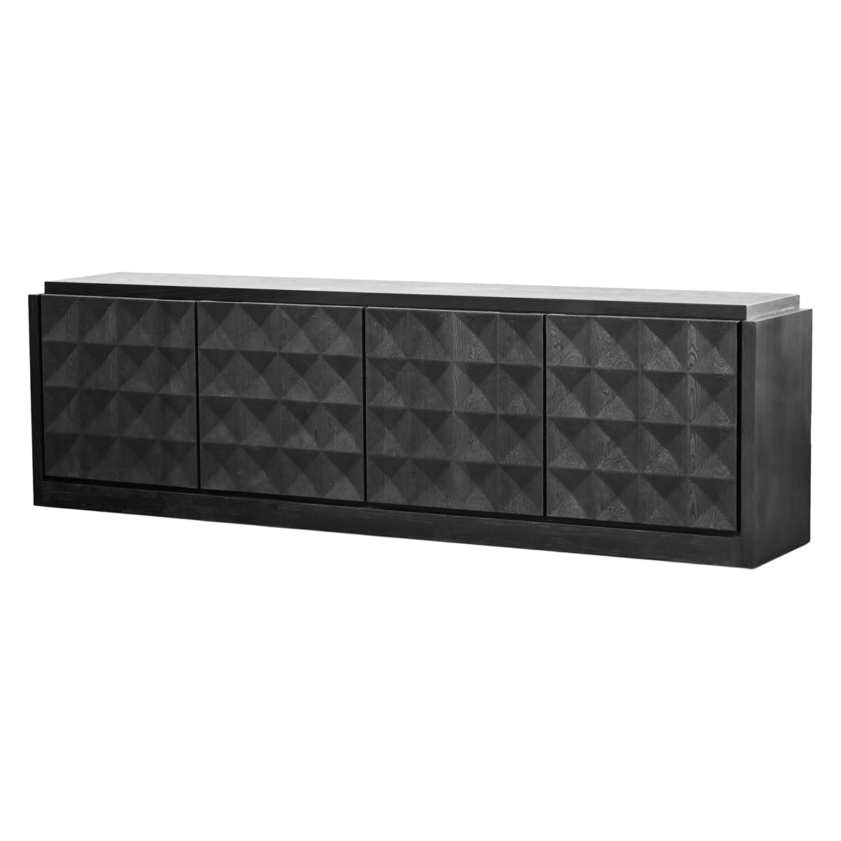 Mobital - Moss Sideboard Wide in Matte Black Oak