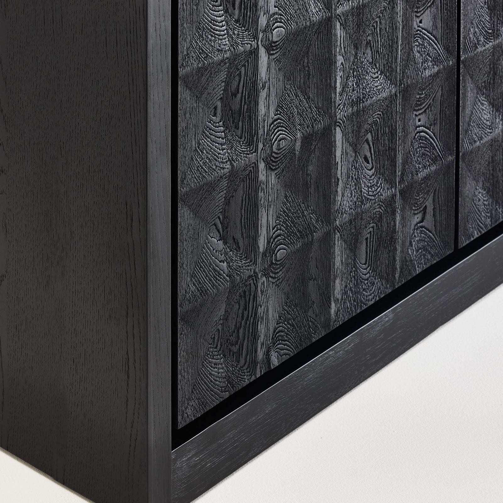 Mobital - Moss Sideboard Wide in Matte Black Oak