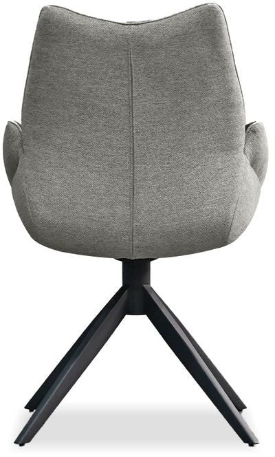 Mobital - Gian Swivel Armchair in Espresso Ultra Suede/Brunette