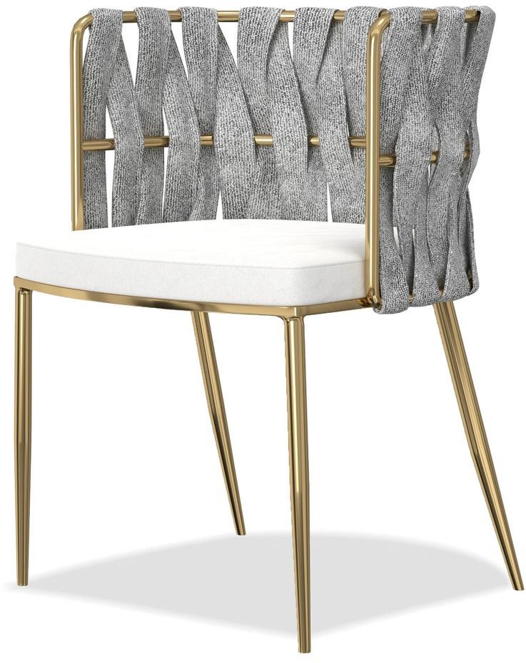 Mobital - Weaver Dining Chair in Oatmeal Tweed, Farina Nubuck