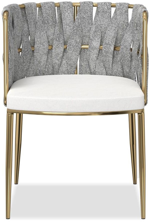 Mobital - Weaver Dining Chair in Oatmeal Tweed, Farina Nubuck