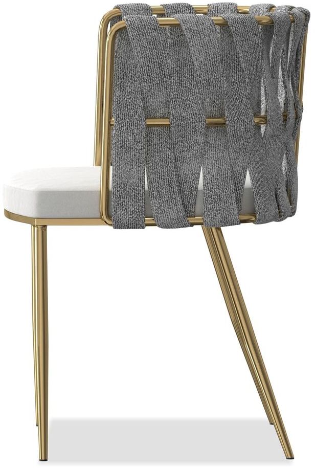 Mobital - Weaver Dining Chair in Oatmeal Tweed, Farina Nubuck