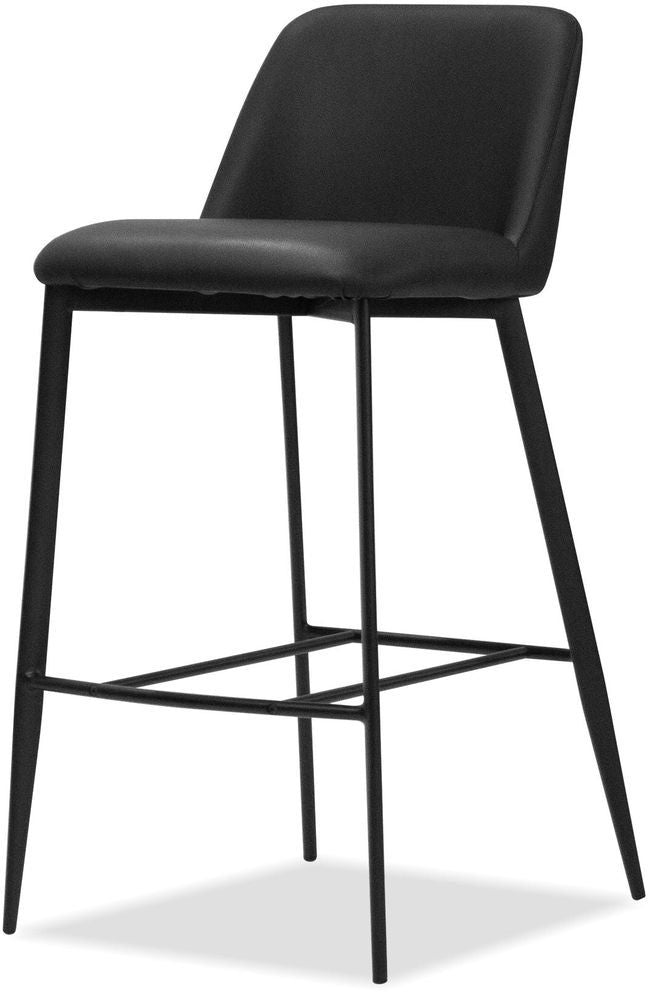 Mobital - Seville Counter Stool in Black, Leatherette