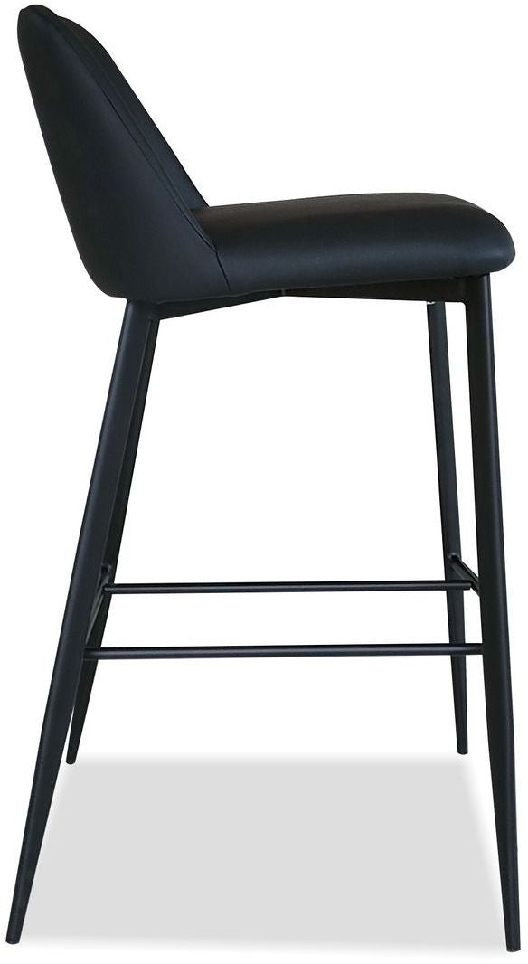 Mobital - Seville Counter Stool in Black, Leatherette