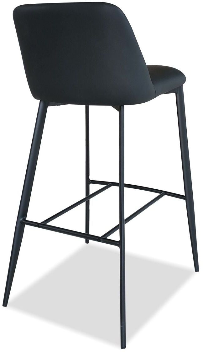 Mobital - Seville Counter Stool in Black, Leatherette