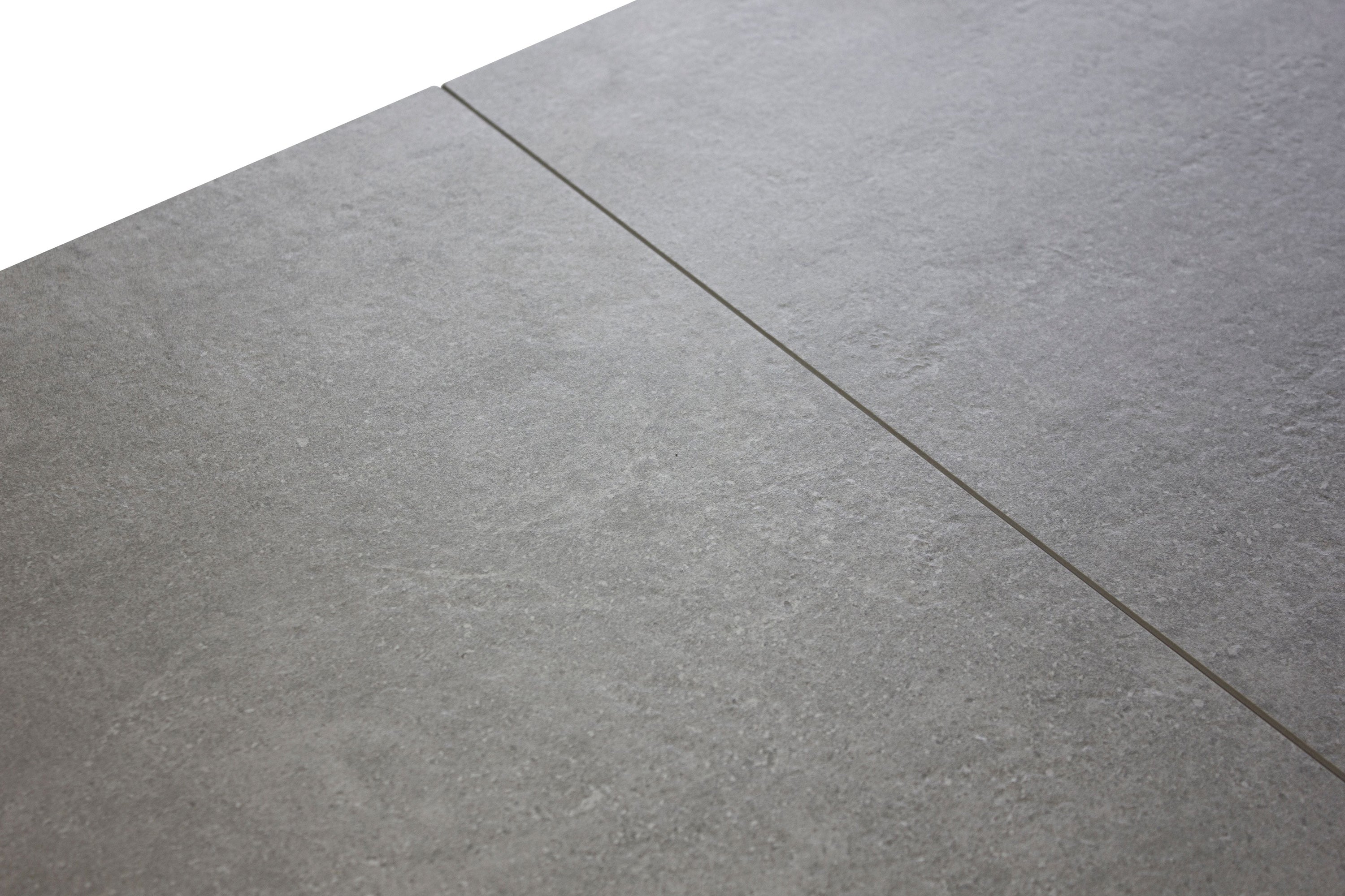 Mobital - Casper Dining Table with Extension in Gray, Ceramic