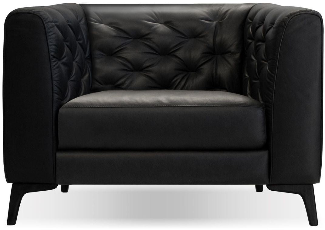 Mobital - Dalton Leather Armchair in Black
