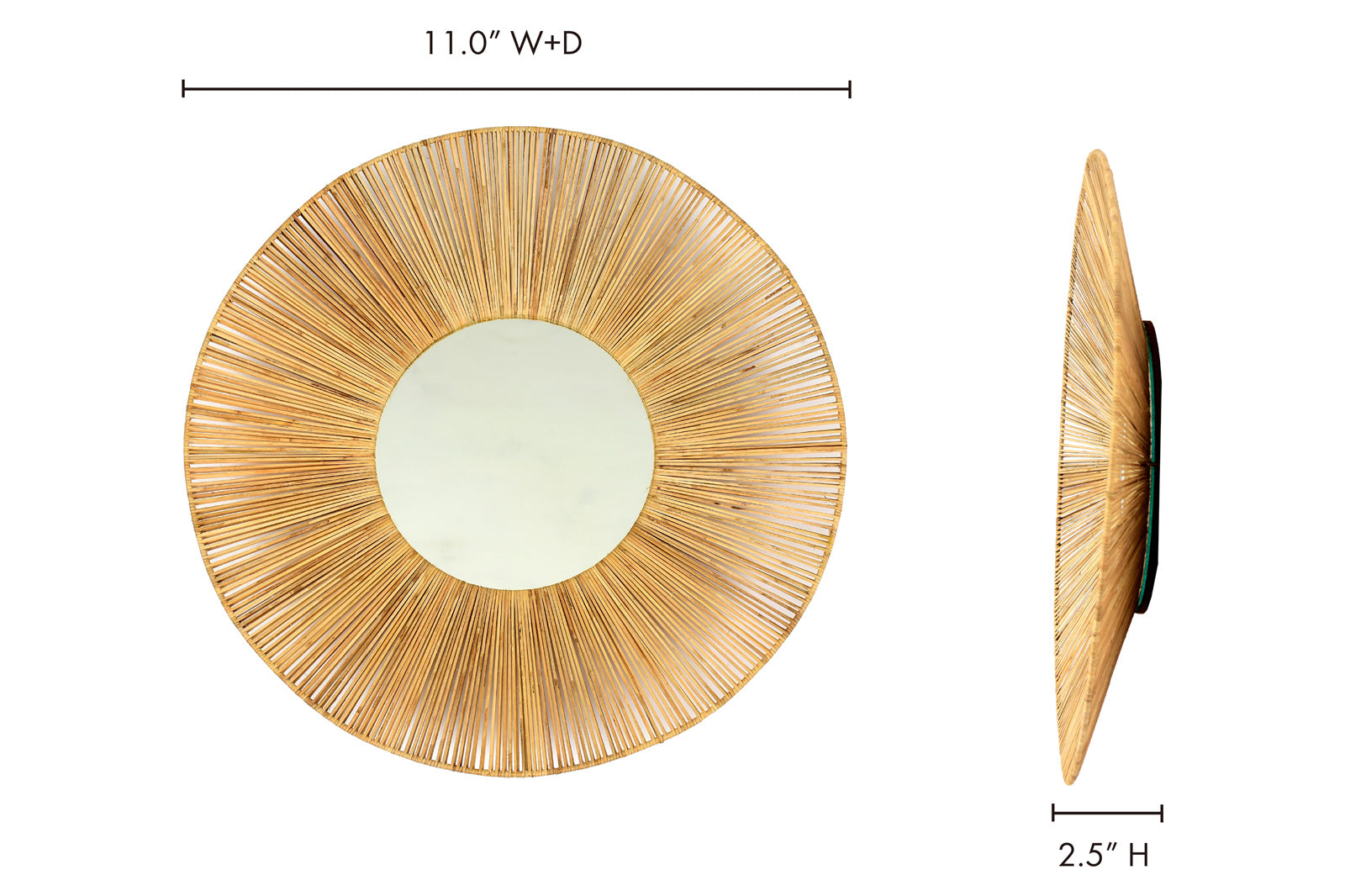 Moe's - Remi Mirror in Brown