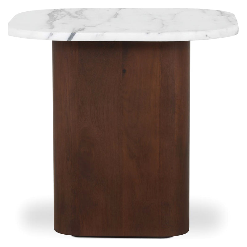 Moe's - Dash Contemporary Accent Table in Calacatta Marble