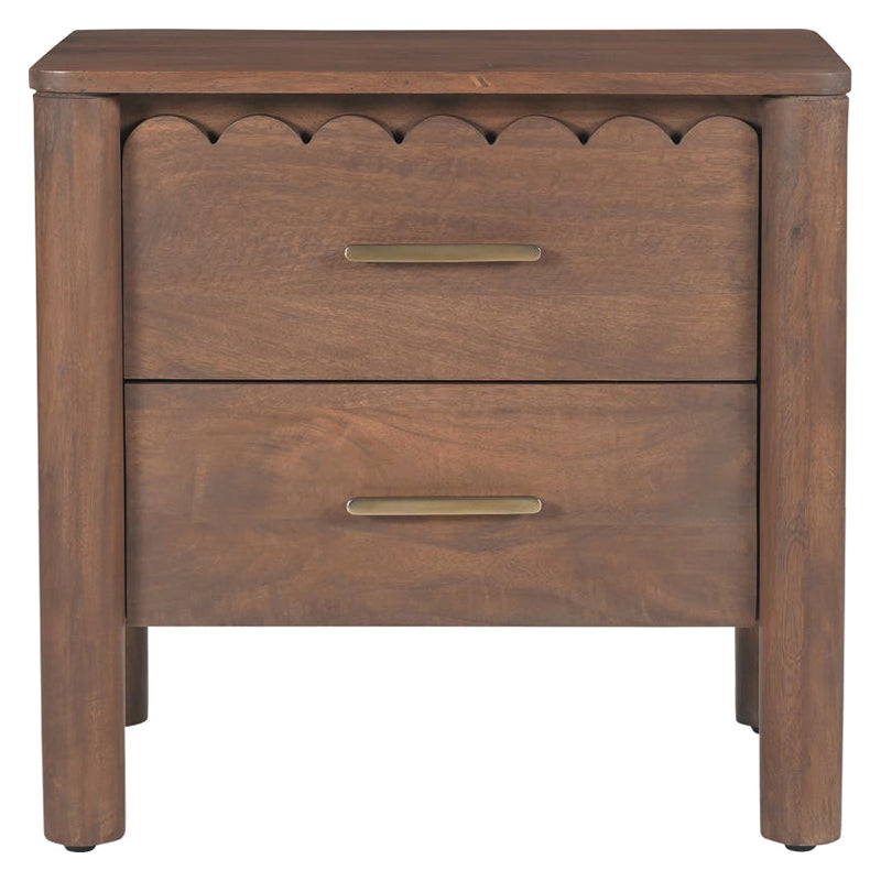 Moe's - Wiley Contemporary Nightstand in Vintage Brown