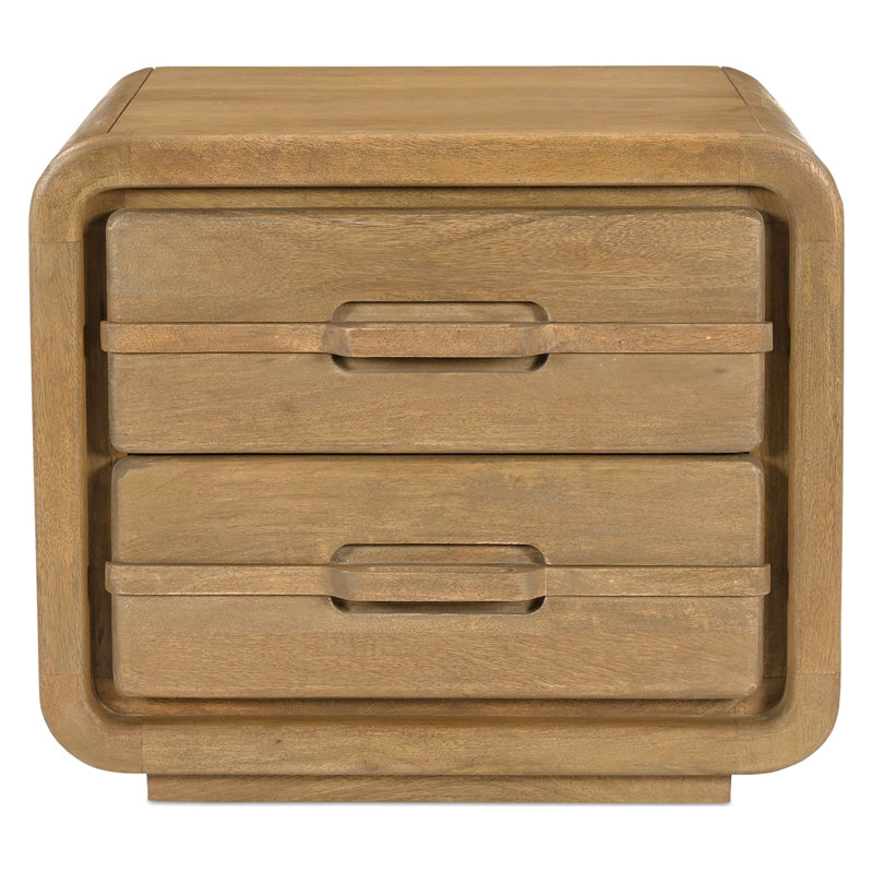 Moe's - Lennon Mid-Century Modern Nightstand in Vintage Brown