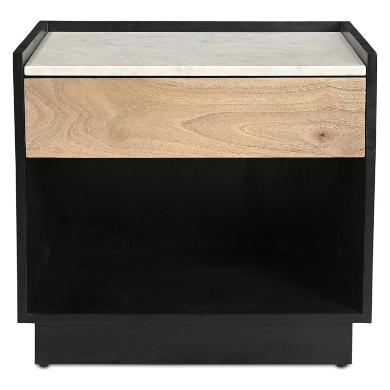 Moe's - Carter Modern 1 Drawer Nightstand in Black