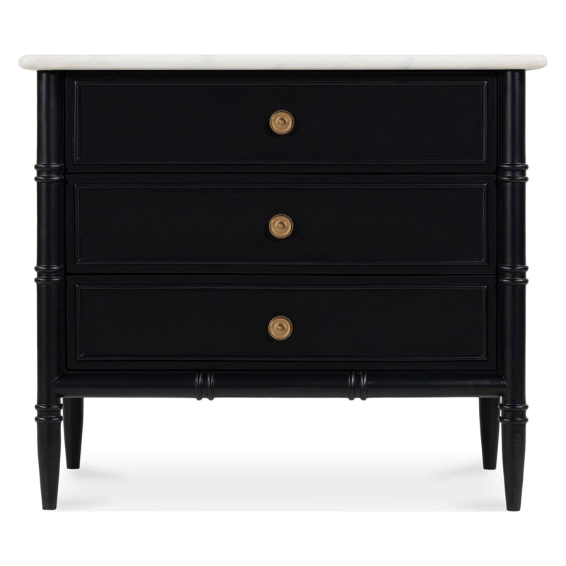 Moe's - Eleanor Rustic 1 Drawer Nightstand in Black