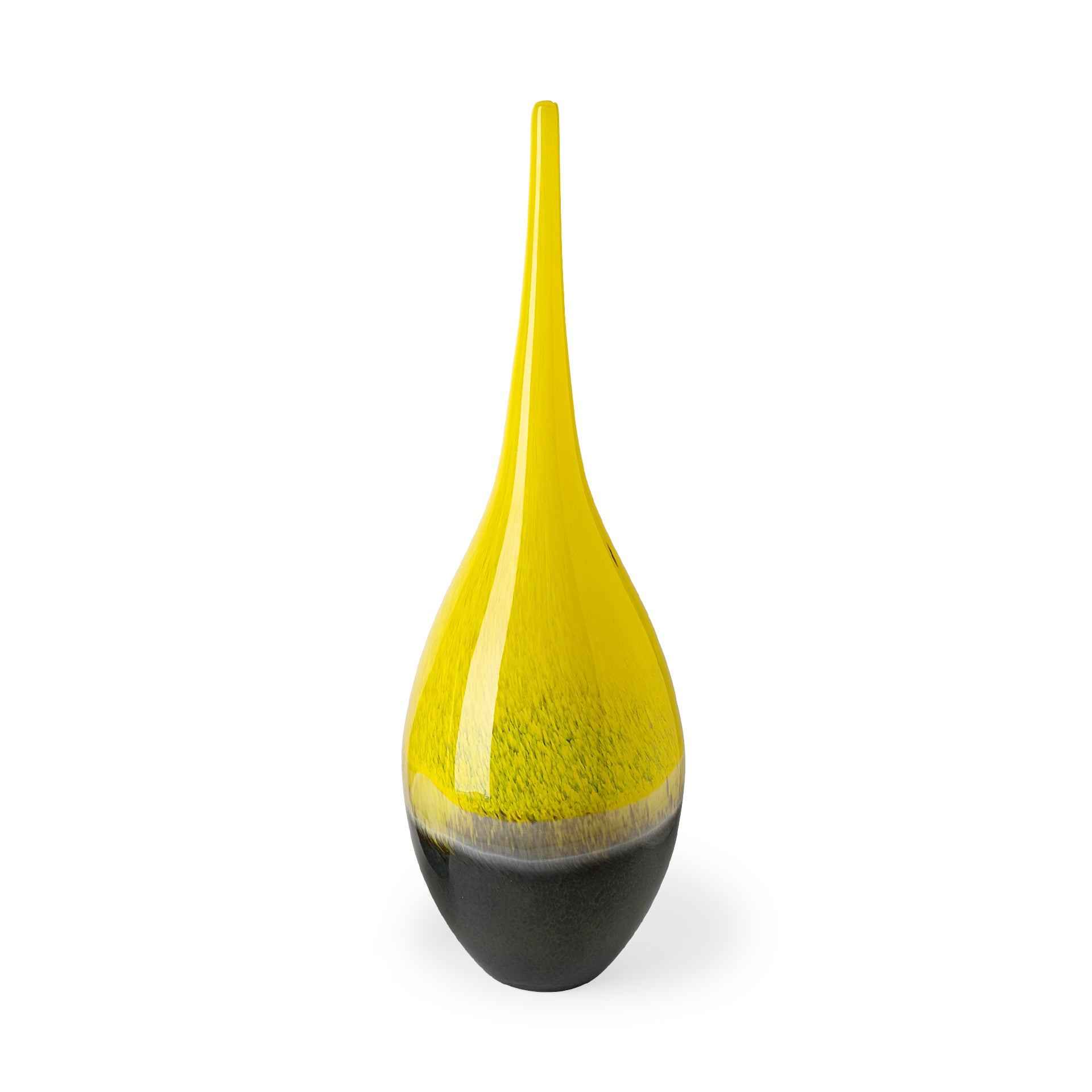 Mercana - Jasse Vase in Gray/Yellow, Glass