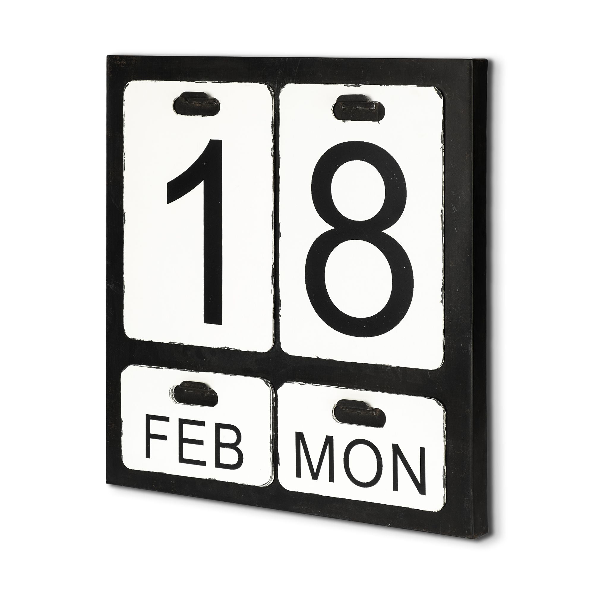 Mercana - Dario Metal Wall Calendar with Date Day Month