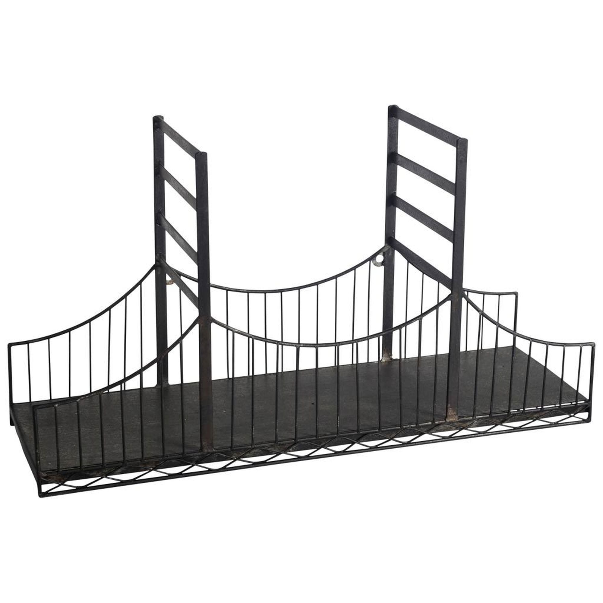 Mercana - Fran Matte Black Metal Golden Gate Bridge Wall Furniture