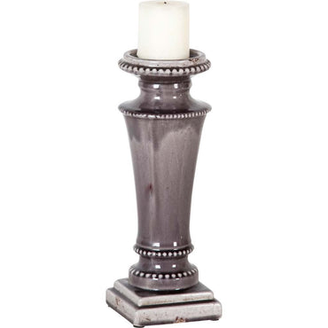 Mercana - Kusma Candle Holder in Gray, Ceramic