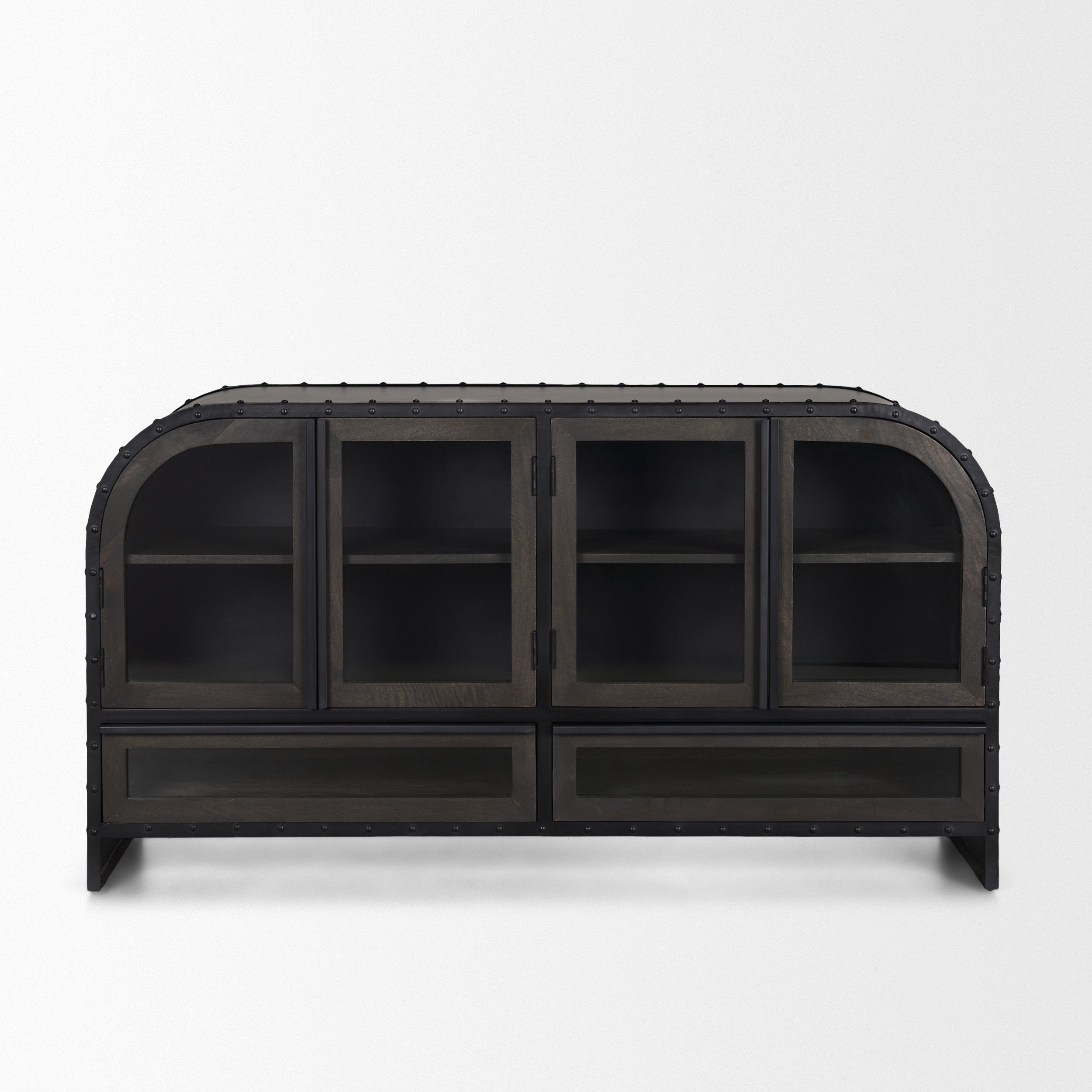 Mercana - Gehry Sideboard in Brown, Solid Wood