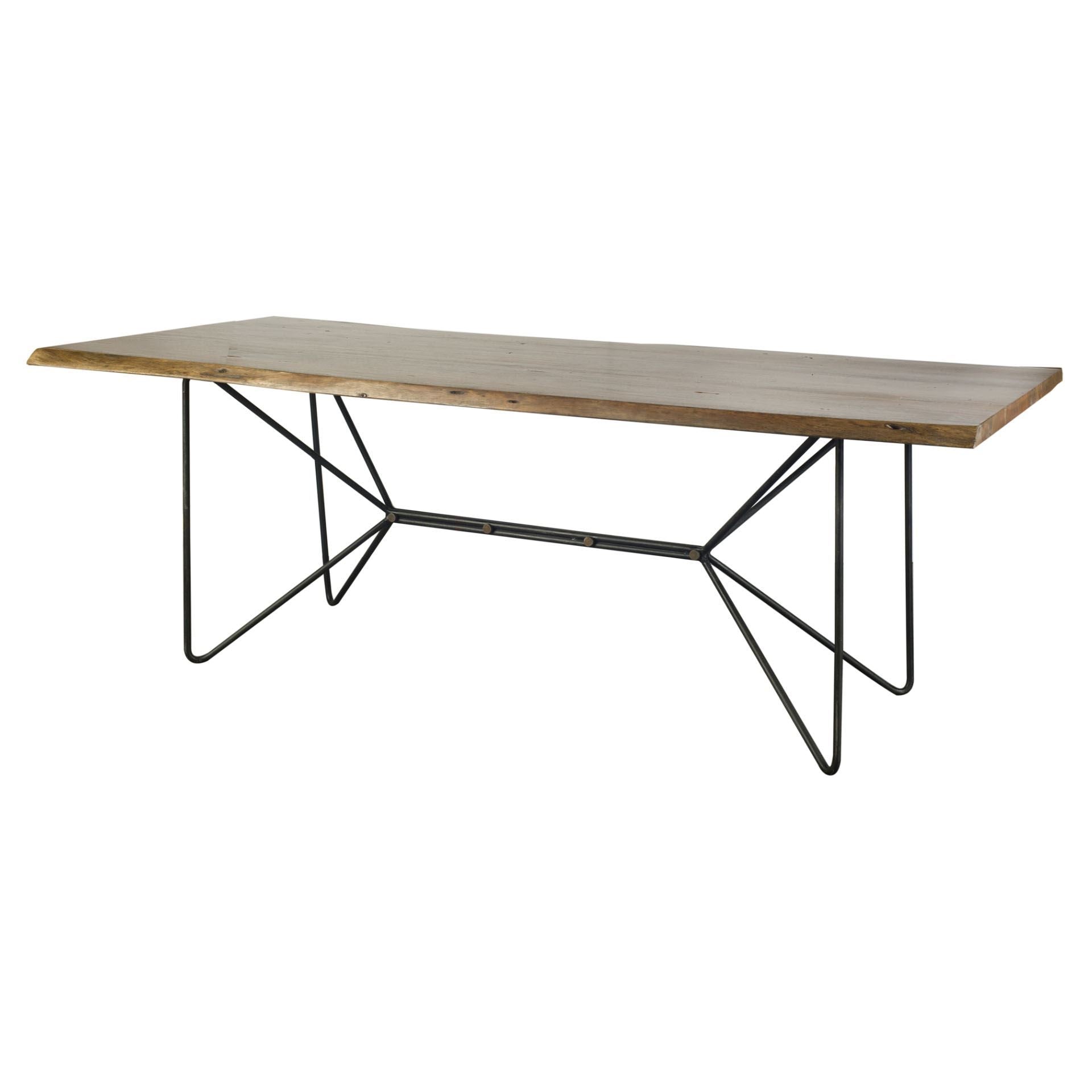 Mercana - Papillion Dining Table in Brown, Metal