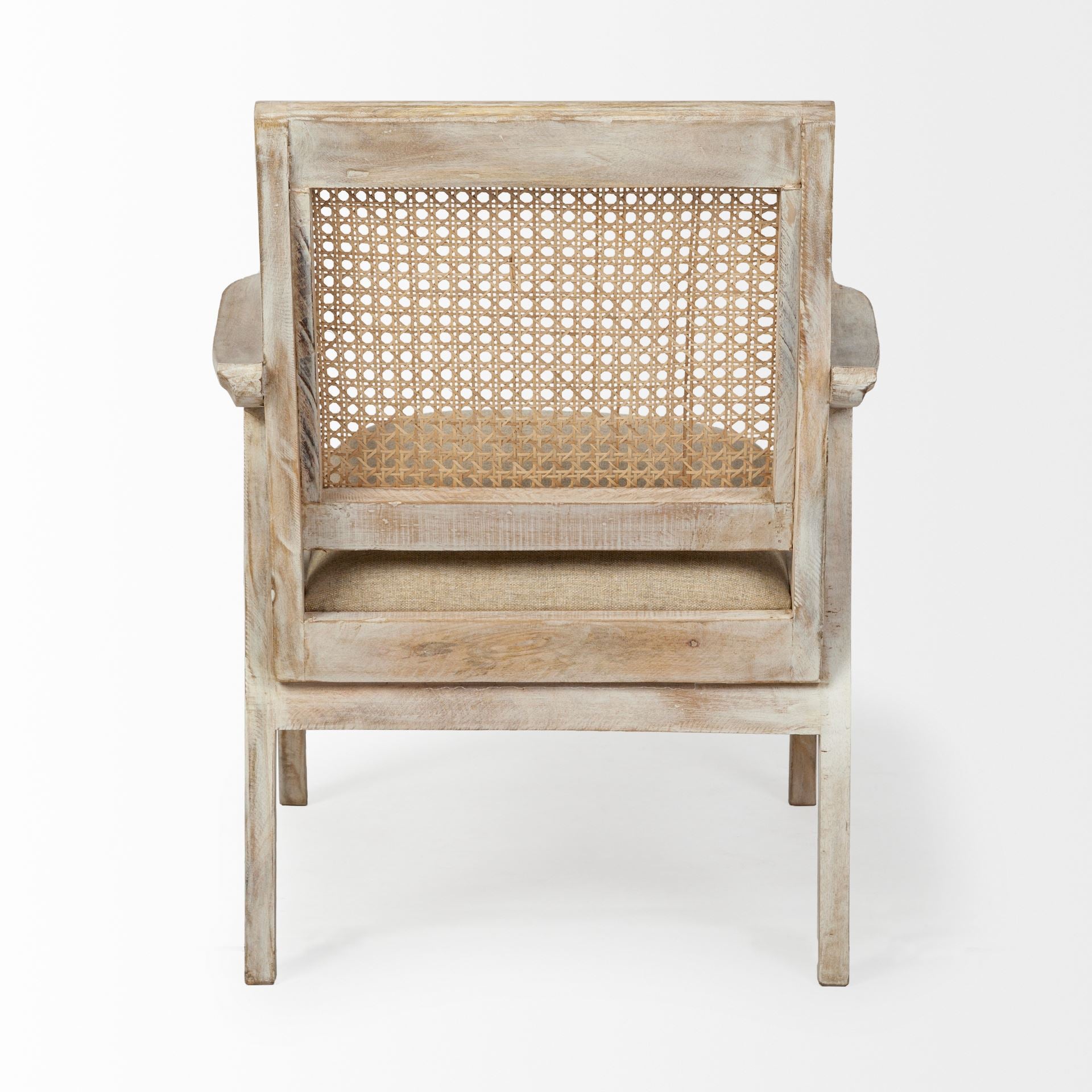 Mercana - Teryn Accent Chair in Beige, Solid Wood