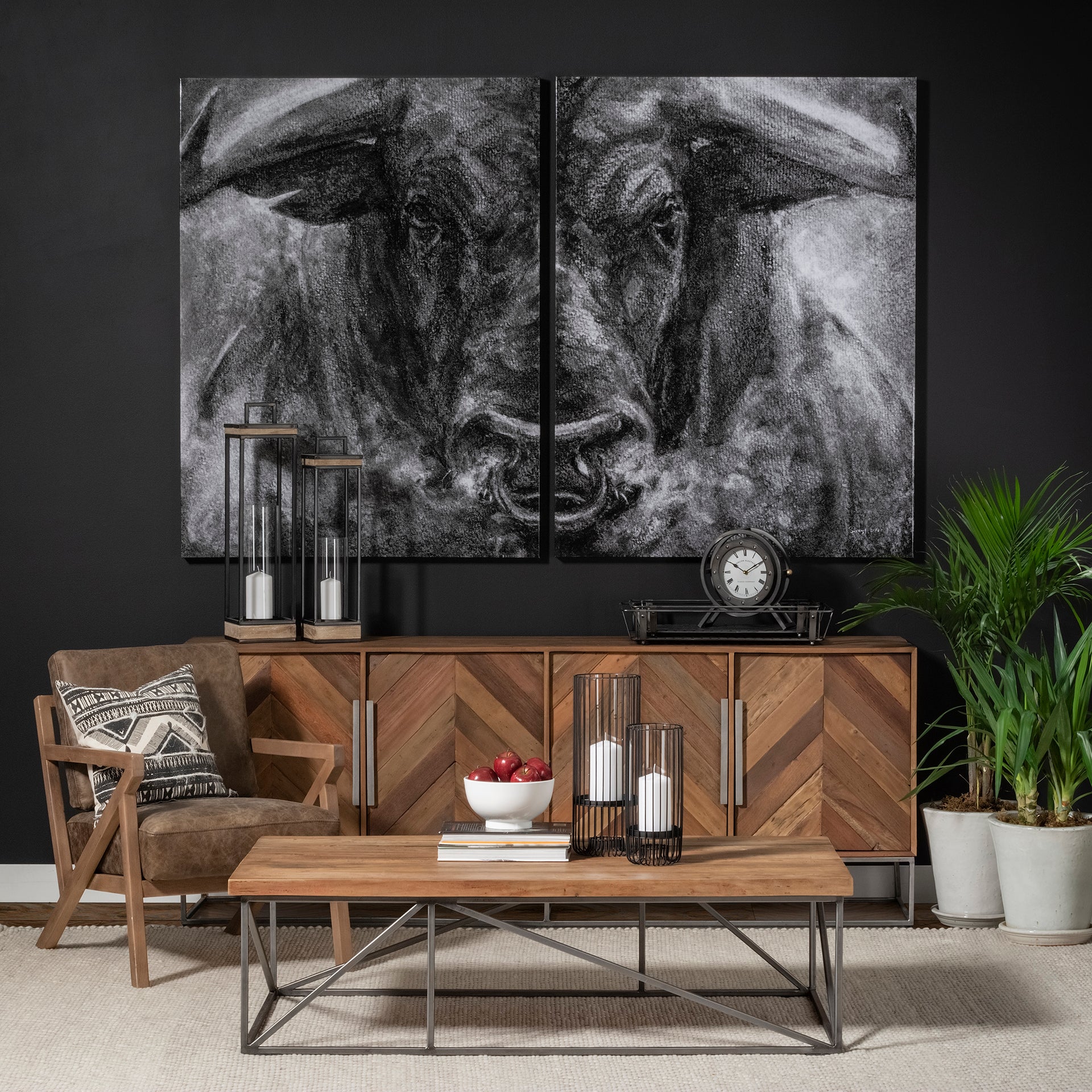 Mercana - Velo Candle Holder in Black, Metal