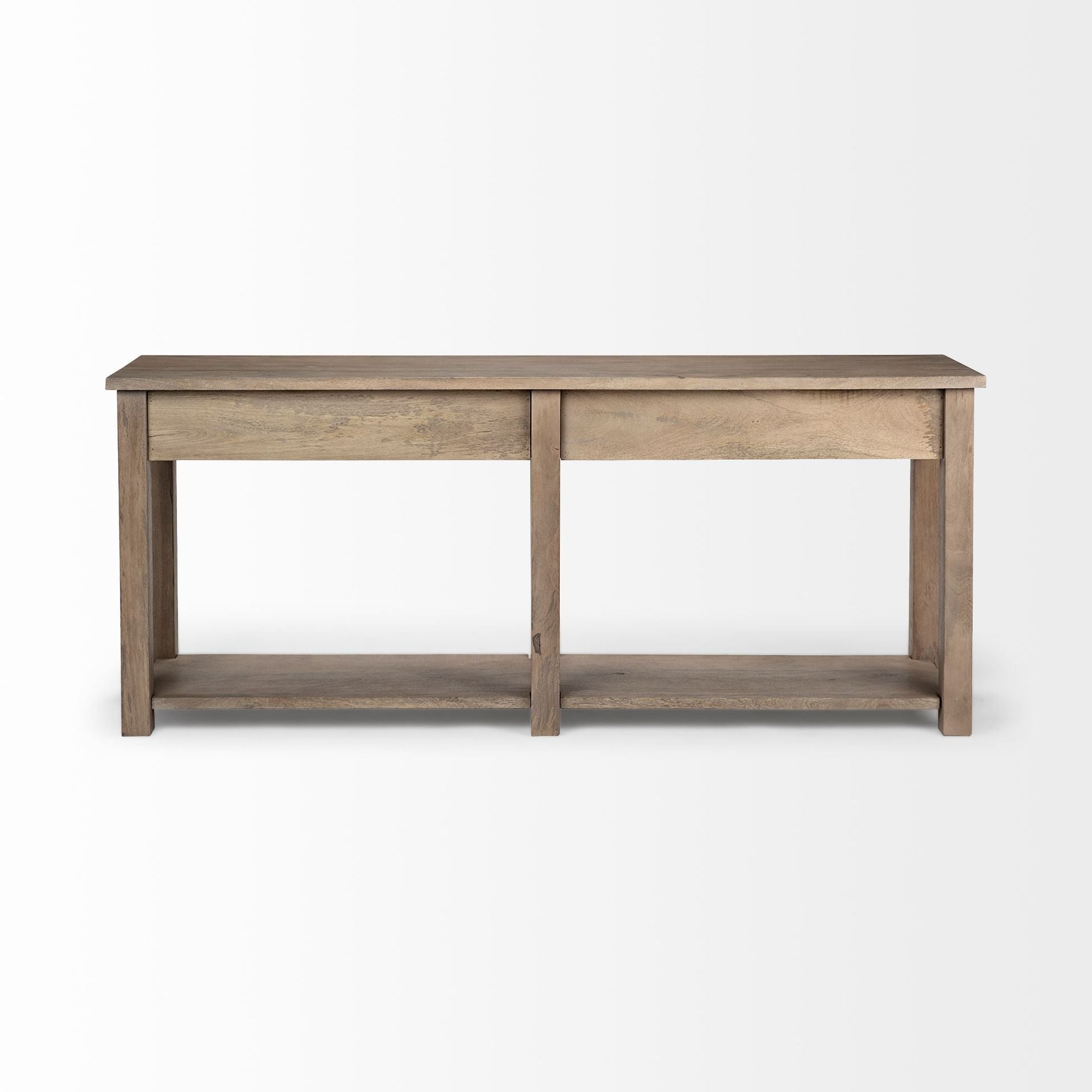 Mercana - Harrelson III Brown Wood 4 Drawer Console Table