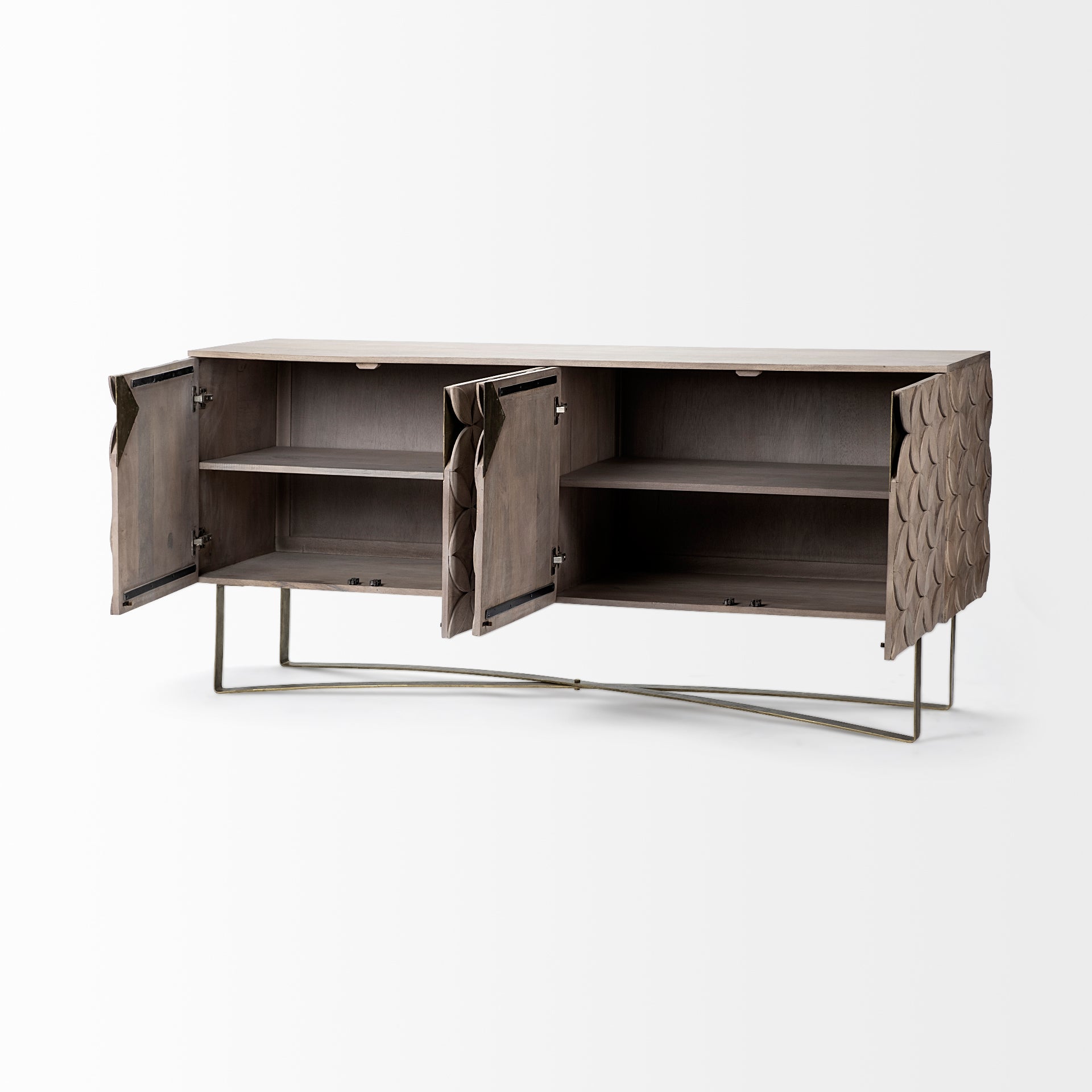 Mercana - Excelsior Sideboard in Brown, Solid Wood