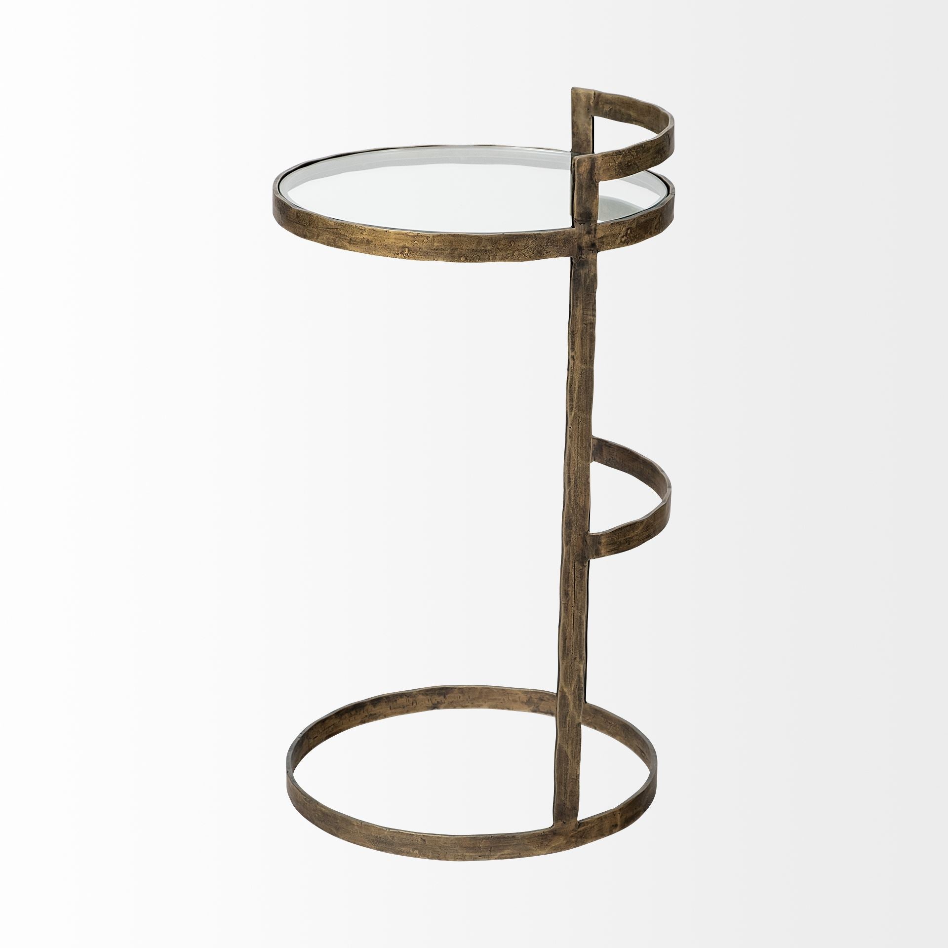 Mercana - Reimer Accent Table in Gold, Metal