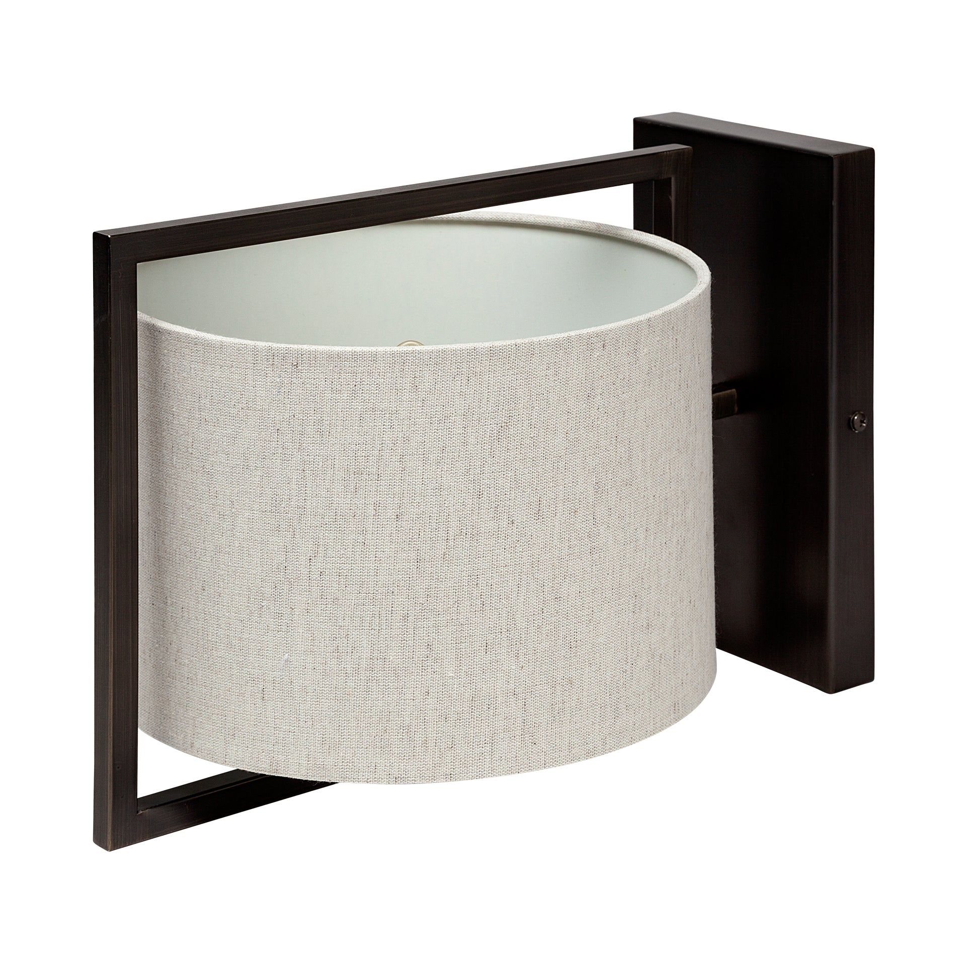 Mercana - Smithe Wall Sconce in Black, Fabric